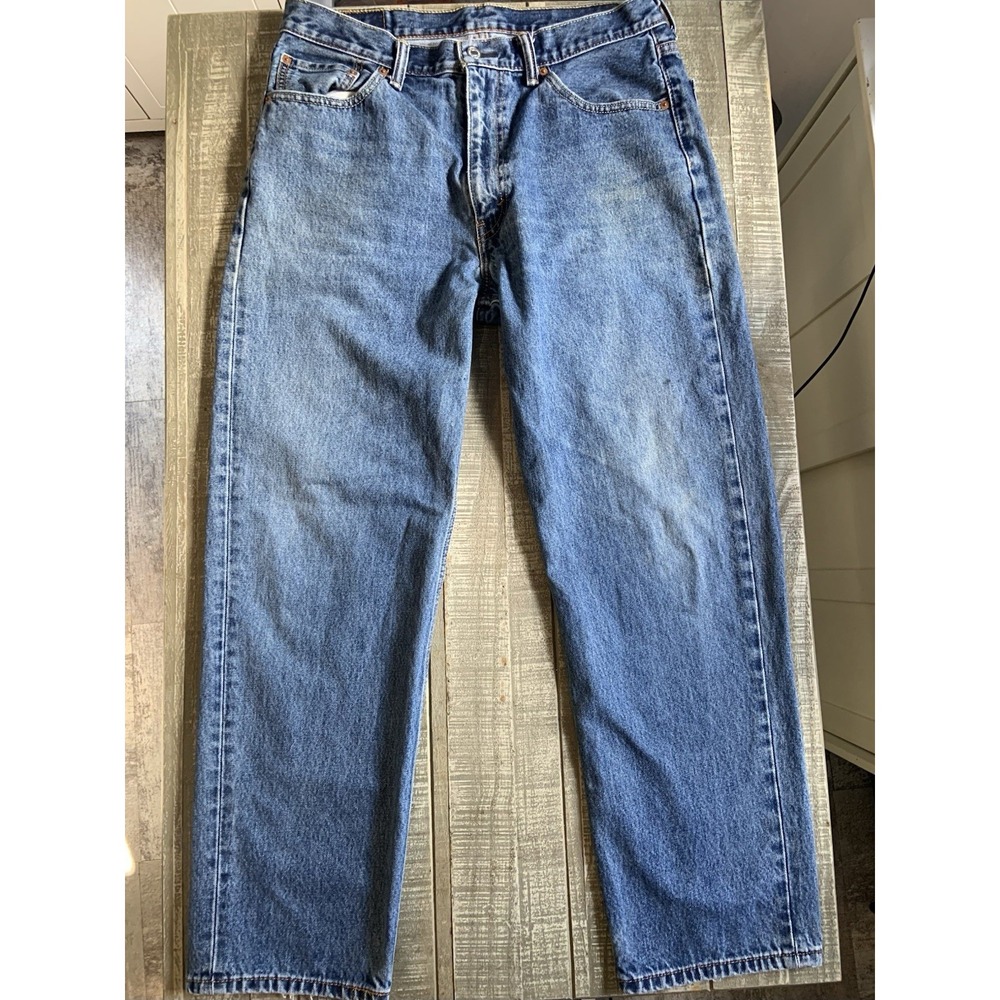 Levi's 550 Jeans Men Size 36x32 Blue Relaxed Fit Denim Cotton 92-108 Levi